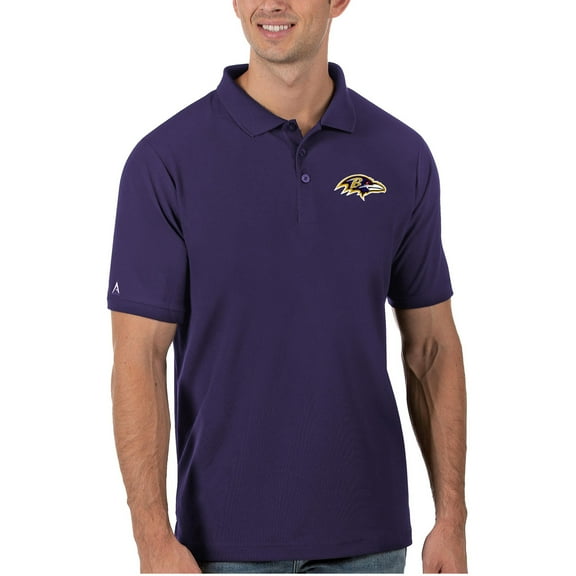 Men's Antigua Purple Baltimore Ravens Legacy Pique Polo