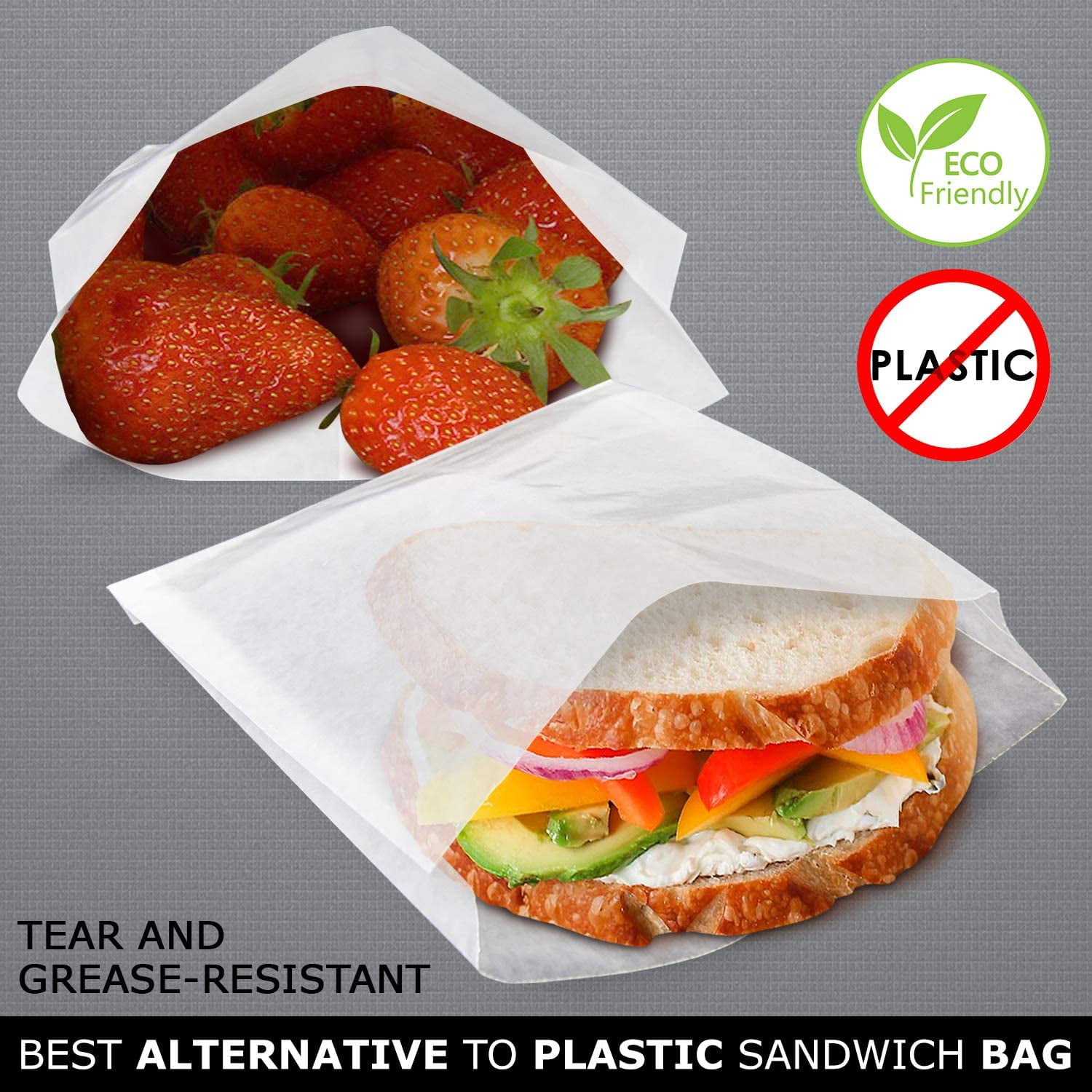 Greaseproof Paper Bags – 7″ X 7″ – (1 Pack = 300 Bags) - BigaMart - View #5