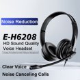 thumbnail image 2 of WILLED Wired Headset with Microphone for PC/Laptop, Noise Canceling Headphones for Teams, USB On-Ear Computer Headset with Microphone for Home/Open Office/Call Center, 2 of 9