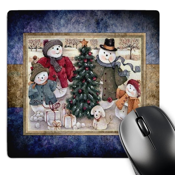 3dRose, Snowman Family, MousePad