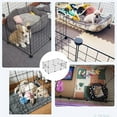 thumbnail image 5 of 6 piezas de corral plegable negro sin puerta para mascotas, cerca de hierro, caseta para cachorros, casa para ejercicios de entrenamiento, espacio para cachorros, gatitos, perros,, 5 of 5