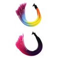 thumbnail image 1 of 2ps 55cm Hair Gradient Ponytail para Motocicletas, 1 of 7