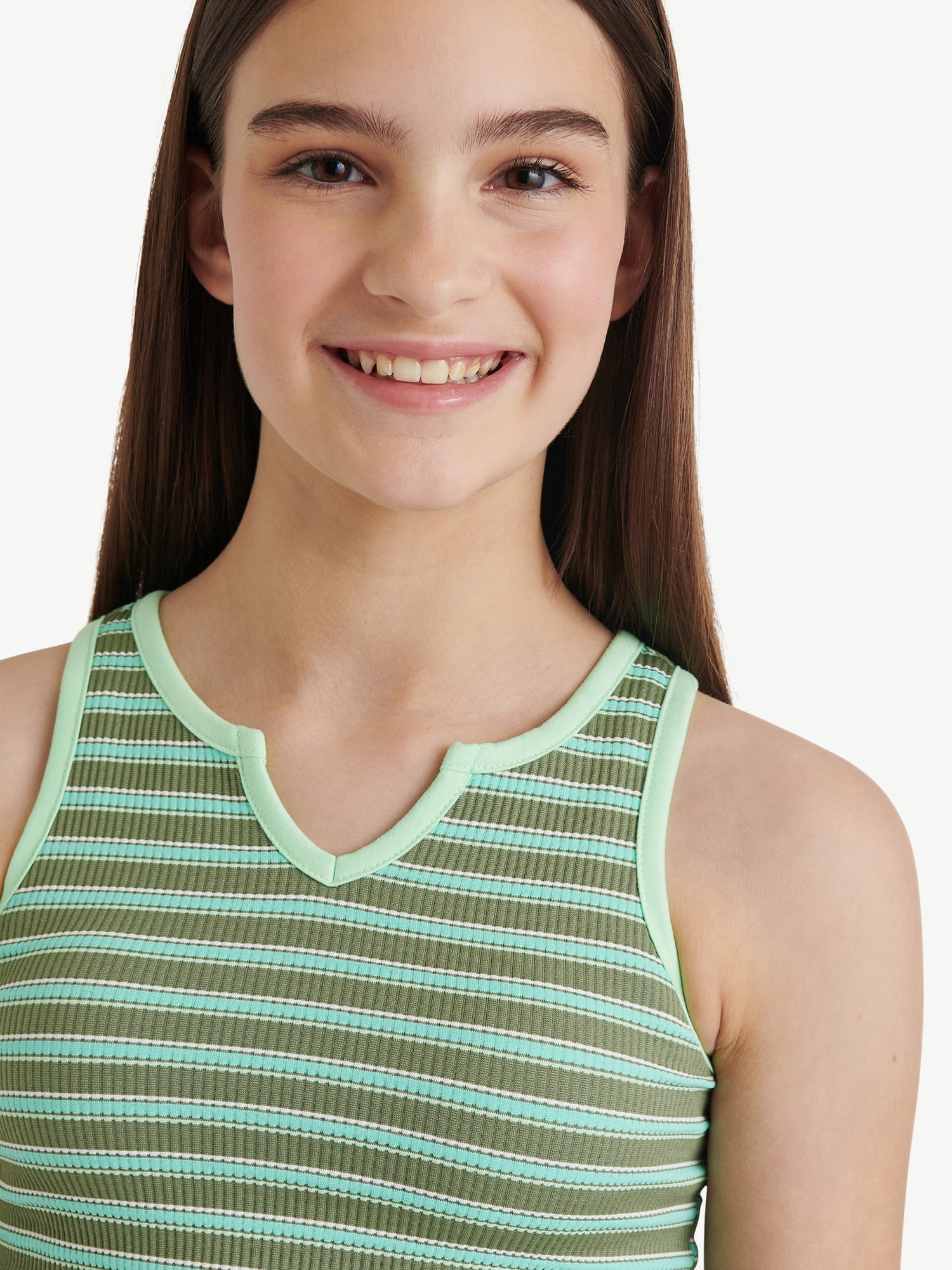 Justice Girls Striped Tee & Short Set, Sizes XS - XLP