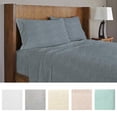 thumbnail image 4 of Royale Linens Soft Tees Cotton Modal Jersey Knit Sheet Set, Twin, Chambray Blue, 4 of 4