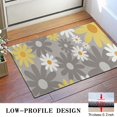 thumbnail image 3 of Gray Daisy Flower Yellow Blooms Pattern Door Rugs,Washable Non Slip Door Mats Indoor,Decorative Door Mats,Entry Mat Indoor for Entrance,Bedroom,Kitchen,Bathroom,16"x24", 3 of 6
