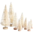 thumbnail image 6 of 8 Pcs Artificial Mini Christmas Trees, Miniature Pine Trees Sisal Trees with Wood Base Tabletop Christmas Tree for Christmas Xmas Holiday New Year, 6 of 10