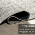 thumbnail image 4 of Nuloom Hillstone Collection Traditional Vintage Medallion Area Rug, 9' x 12', Calianna Grey, 4 of 7