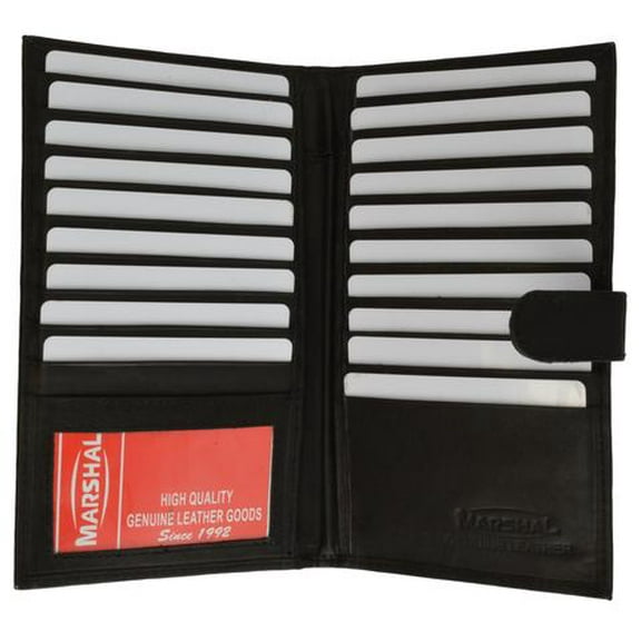 Genuine cowhide leather Multi Credit Card ID Holder with snap closure 1629 CF