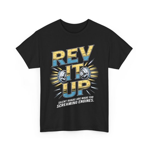 Rev It Up T-Shirt - A Must-Have Birthday Gift for Motorbike Enthusiasts