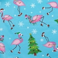 thumbnail image 3 of Festive Flamingos Elasticized Table Cover, 45" - 56" dia. Round, 3 of 5