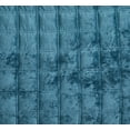 thumbnail image 4 of Chezmoi Collection Piers Teal Velvet Quilt Queen Set, 3-Piece Lush Plush Distressed Velvet Bedding All Season Lightweight Bedspread, Brushed Microfiber Reverse with Double Square Stitch, 4 of 9