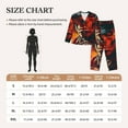 thumbnail image 4 of Honeii 60s Western Skull Cowboy print Women's Pajama Sets Long Sleeve Button Down Sleepwear Nightwear Soft Pjs Lounge Sets-X-Large, 4 of 7