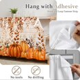 thumbnail image 5 of Fall Orange Pumpkins Sink Skirt Curtain 32''x55'',Thanksgiving Autumn Vintage Leaves Cabinet Door Curtain Pantry Utility Curtains,Bathroom Kitchen Laundry Privacy Drape Waterproof Dishwasher Curtains, 5 of 9
