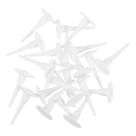 100 Pcs Cake Inserting Adorn Plastic Trim Birthday Pick Balloon Base Stand Piping Nails