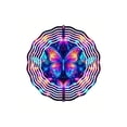 thumbnail image 3 of 3D Metal Blue Butterfly Wind Spinner for Yard & Garden | 25.4cm Kinetic Outdoor Decor | Spinfinity Rotation, Classic Featherless Design, All-Season Durability, 3 of 10