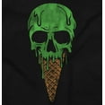 thumbnail image 2 of Cool Melting Skull Ice Cream Cone Unisex Plus Fleece Graphic Hoodie Brisco Brands 4X, 2 of 5