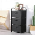 thumbnail image 5 of Dresser Tower with  Drawers,Fabric Dresser Drawer Organizer Unit,Dresser Chest with Wood Top,Vertical Storage Dresser,Small Dresser for Bedroom,Office, 5 of 8