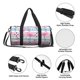 thumbnail image 4 of Easygdp Pink Striped Flamingo Bolsa de Viaje, Bolsa de Mano, Bolsa de Gimnasio, Bolsa de Equipaje para Viaje, 4 of 6