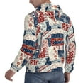thumbnail image 6 of Lsque Marine Sailing Pattern Casual Men's Hoodie,Hooded Sweatshirt with Kangaroo Pocket,Pullover Hoodie-4X-Large, 6 of 7