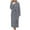 Grey, variant on Baberdicy Women's Coral Fleece Hooded Bathrobe, Winter Thick Flannel Long Sleeve Pajama Dress with Pocket , Plush Fleece Bathrobe, Hooded Lounge Robe, Cozy Home Wear Beige L