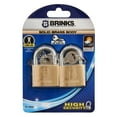 thumbnail image 6 of Brinks Solid Brass 40mm Keyed Padlock with 7/8in Shackle, 2 pack, 6 of 7