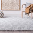 thumbnail image 6 of Bliss Rugs Transitional Geometric 7'10'' Round Silver and White Polypropylene Indoor Area Rug, 7'10'' Round, 6 of 8
