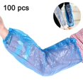 thumbnail image 1 of Piao 100 Pcs Sleeve Protectors, Dustproof Plastic Forearm Protection With Stretchy Rubber Bands, For Kitchen, Home, Office, 1 of 4