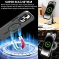 thumbnail image 2 of Magnetic Case for iPhone 14 Pro Max Phone Case Compatible with MagSafe Shockproof Protection Slim Translucent Matte Cover for iPhone 14 Pro Max 6.7" - Black, 2 of 16