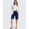 thumbnail image 4 of G4Free EverGoing Women's Bermuda Shorts with Pockets 10" - Knee Length Athletic Casual Long Shorts, 4 of 7