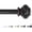 Black, variant on Single Window Curtain Rods for Windows 28 to 48 Inches Adjustable Decorative 3/4 Inch Diameter with Classic Finials, Black