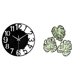 thumbnail image 1 of Reloj De Pared Acrílico Con Forma De Palmera, Silencioso Y Decorativo, Redondo, Con Hojas Tropicales De Madera. Ideal Para El Hogar, La Oficina, Hoteles Y Baños., 1 of 8