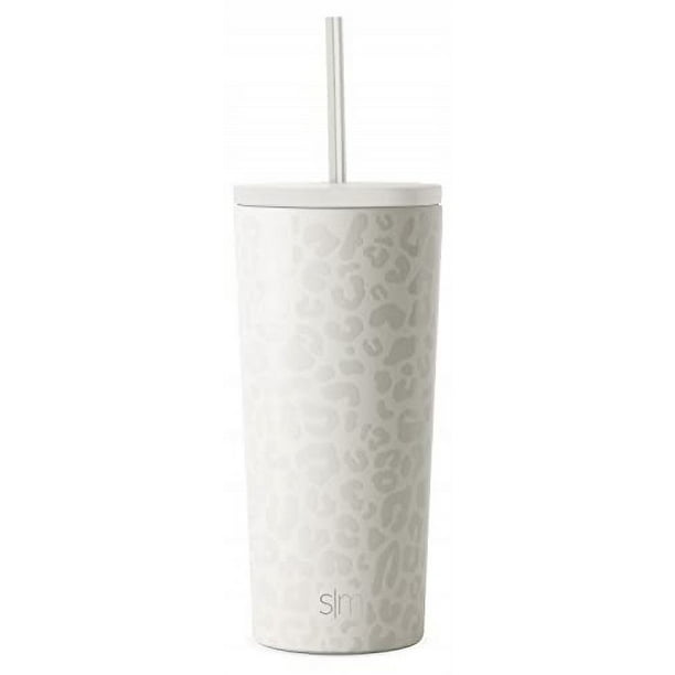 Vaso aislado Simple Modern con tapa de pajita y tapa abatible acero inoxidable 28oz