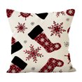 thumbnail image 2 of Almohada Navideña Roja Decorativa de Sofá de Navidad Lino para la Cintura onlyliua, 2 of 6