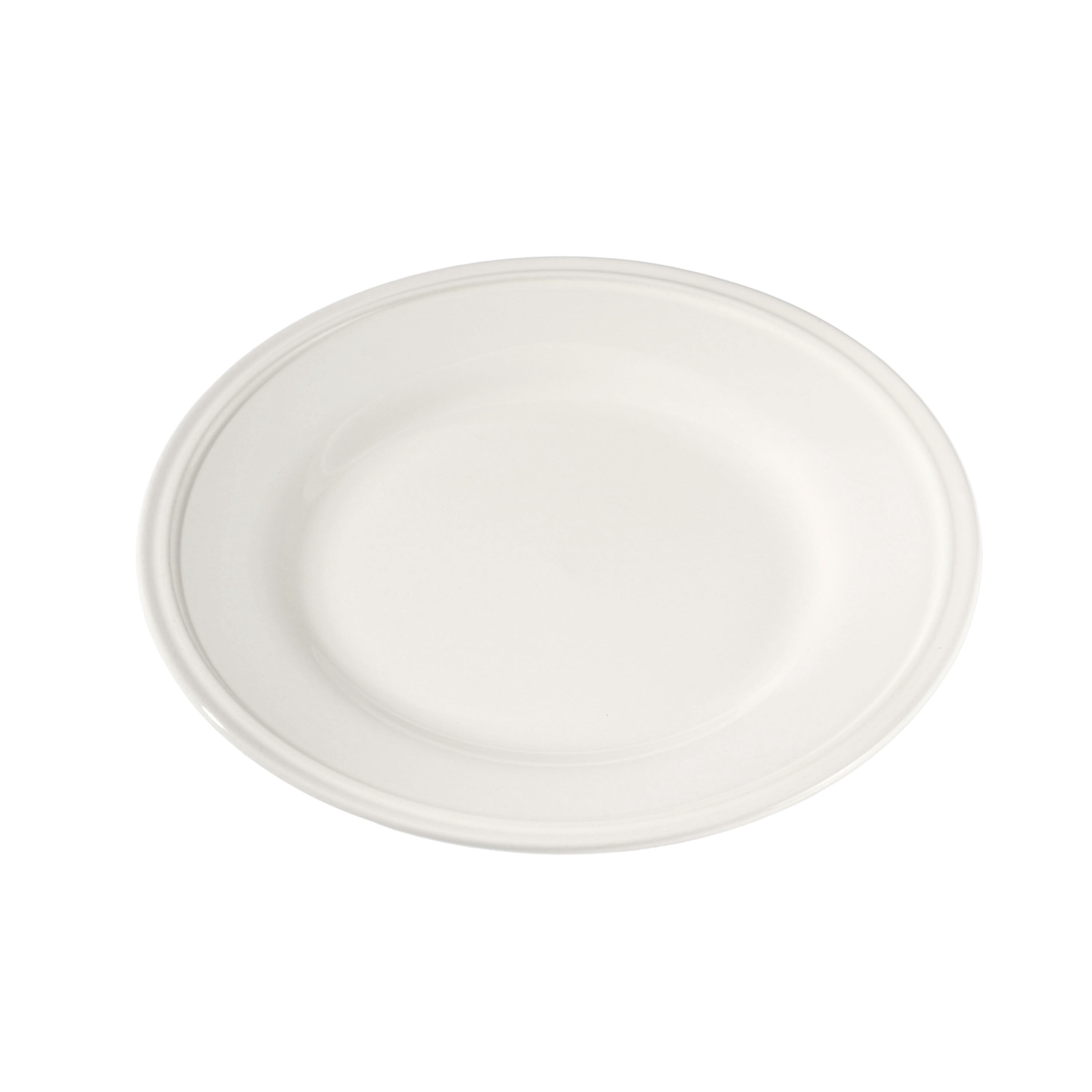 Mainstays 8in Darby White Stoneware Salad Plate