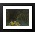thumbnail image 2 of Henry Scott Tuke 24x19 Black Modern Framed Museum Art Print Titled - The Cavern, 2 of 5