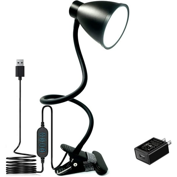 Lámpara de escritorio BOHON 3 modos de color regulador de brillo 10 niveles luz de lectura 10W 38 LEDs