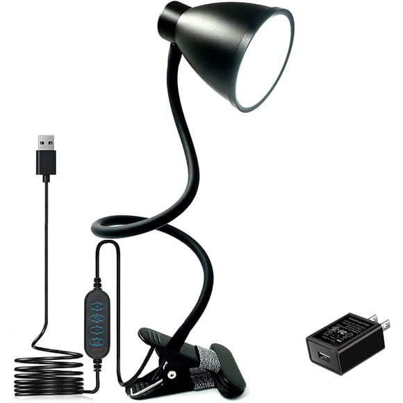 Lámpara de escritorio BOHON 3 modos de color regulador de brillo 10 niveles luz de lectura 10W 38 LEDs