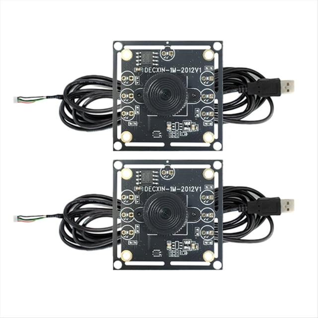 Módulo de Cámara de 2 Piezas de 100 Grados, 1 MP, OV9732, 1280 X 720, Controlador USB Gratuito, Enfoque Manual, con Cable de 2 Metros para WinXP/7/8/10