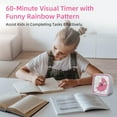 thumbnail image 2 of Nunflan Visual Timer with Night Light for Kids and Adults, Timer for Home, School, Kitchen, or Office (Pink), 2 of 7