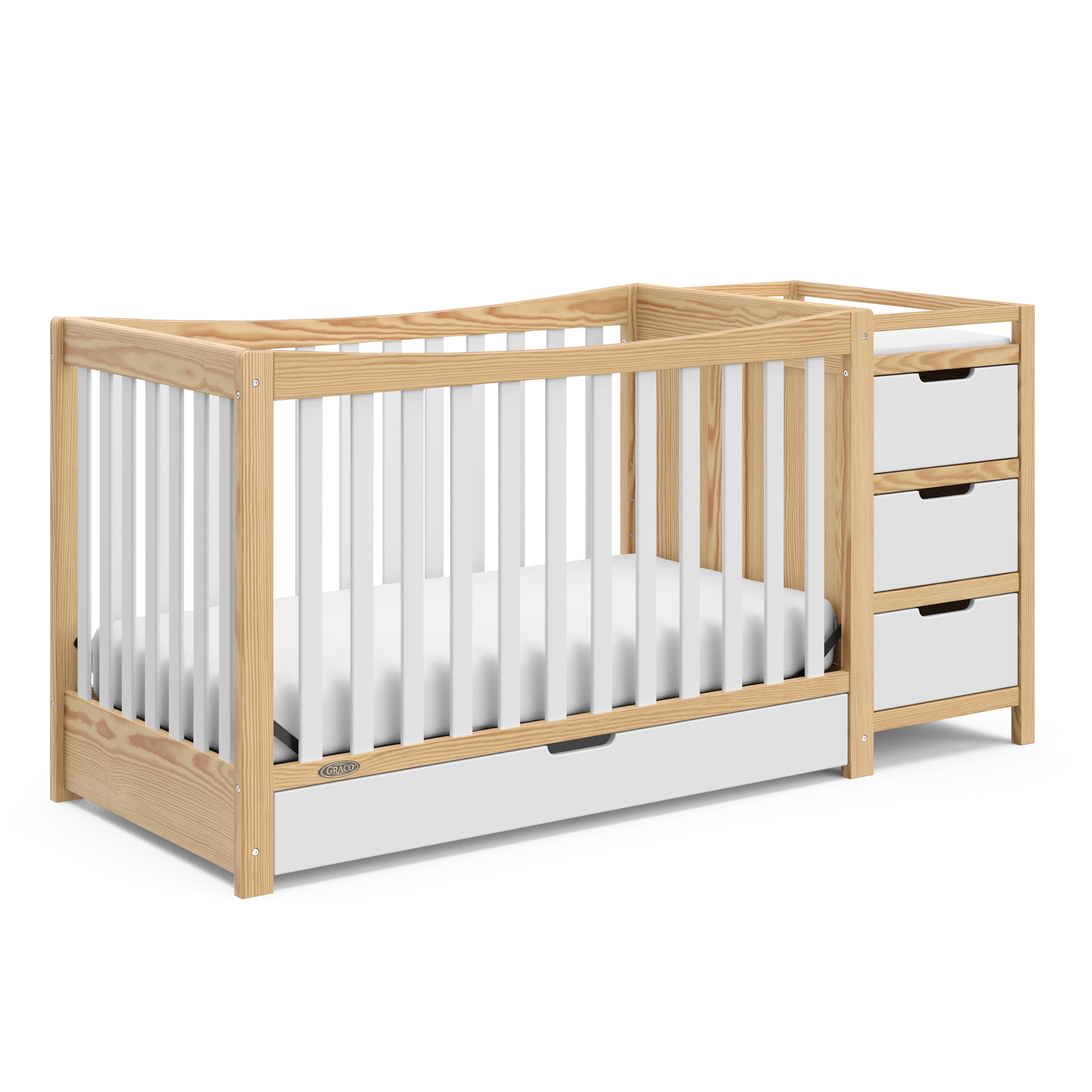 Graco solano 4-in-1 convertible crib & changer with drawer (95) foto