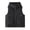 Black-1, variant on Puffer Vest for Women Winter Sleeveless Zip Snap Button Jacket Stand Collar Quilted Vest Warm Gilet with Pockets