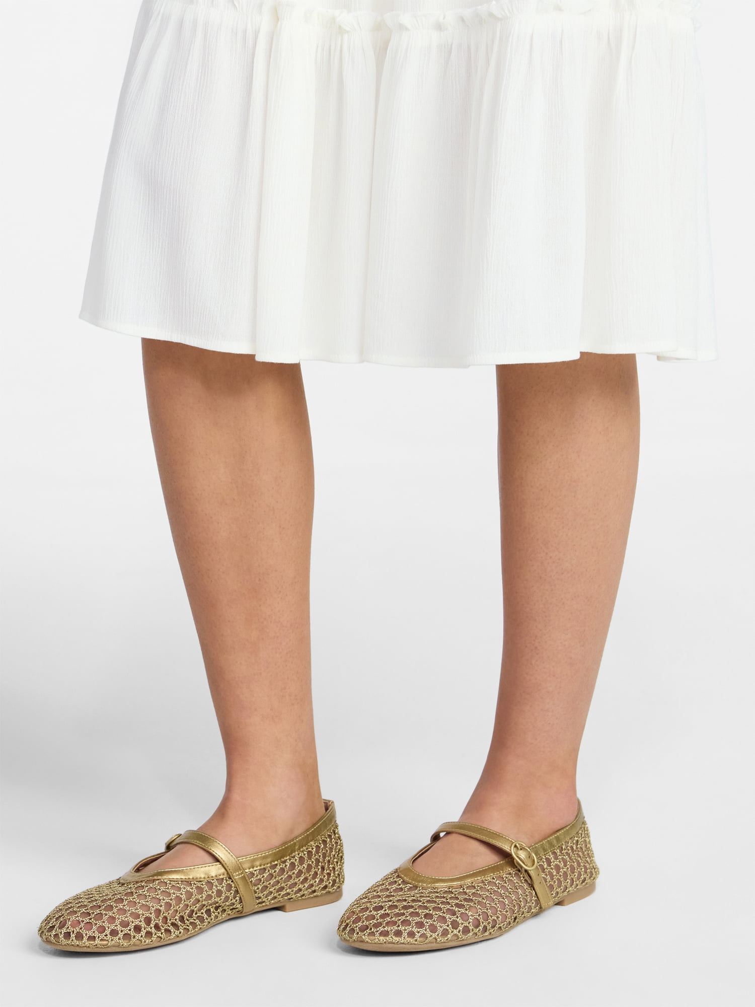 No Boundaries Women’s Mesh Mary Jane Flats