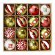 thumbnail image 2 of Juego de adornos de bolas de Navidad para decoración de de Navidad, colgantes de bricolaje, adornos decorativos colgantes para decoración de Rojo Verde, 2 of 7