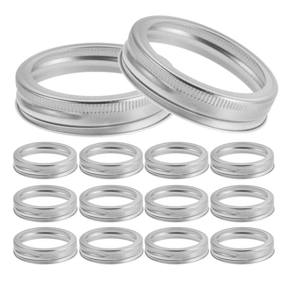 ORDDIART 24-Pack Canning Jar Lids and Bands Set, Tinplate Round Lids for Home Food Canning and Storage