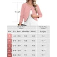 thumbnail image 3 of DEMOTIME Women's Cardigan 3/4 Sleeve Cropped Open Front Bolero Shrug for Dresses Grey S, 3 of 6