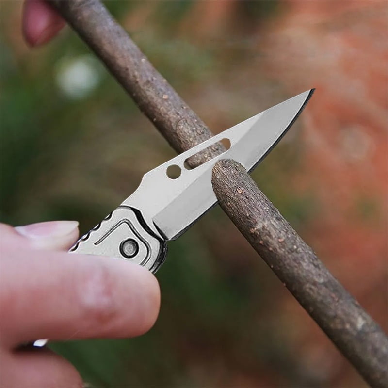 15PCS Multi-function Pocket Fruit Cutting Knife Stainless Steel Folding Knife Boning Butcher Knife Meat Cleaver Utility Knife Camping Knife Small Knife For Outdoor BBQ