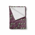 thumbnail image 2 of Eggplant Soft Flannel Fleece Blanket, Retro Inspired Stacks of Delicious Eggplants Product of Nature Ingredient Cusine Food, Cozy Plush for Indoor and Outdoor Use, 50" x 70", Purple, by Ambesonne, 2 of 6