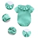 thumbnail image 2 of Gibobby Mameluco niño Niño pequeño niños bebés niñas verano Ha Yi ropa de escalada recién nacido ropa delgada Super lindo bebé bolsa pedo ropa(Rosa, 6-9 Meses ), 2 of 5