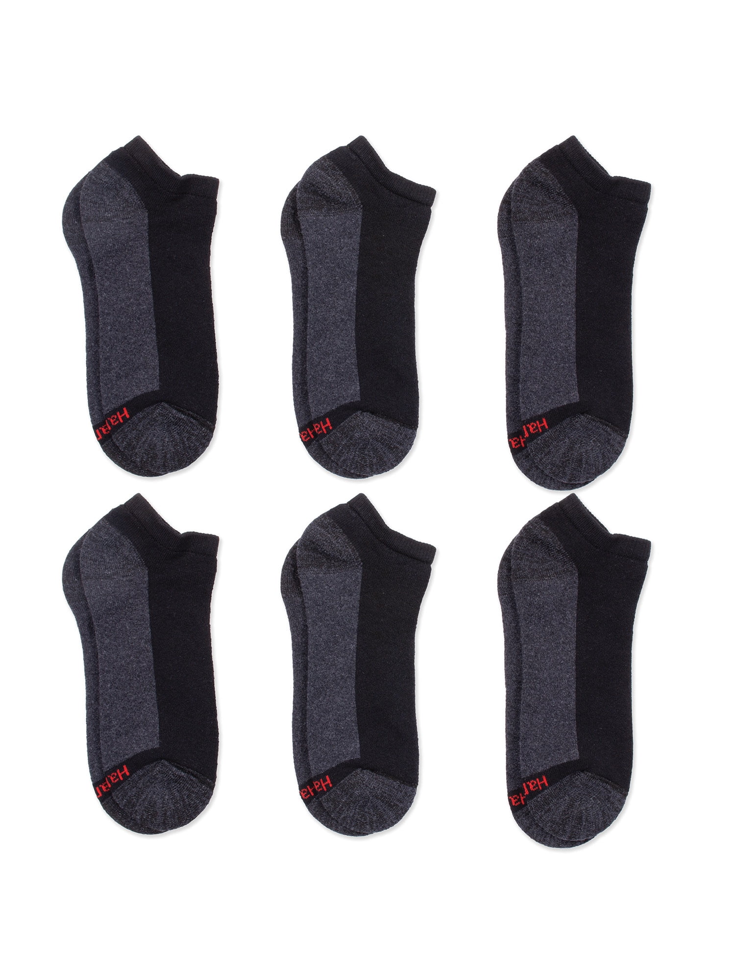 Buy Hanes Mens Big & Tall Max Cushion Comfort Top Low Cut Socks 6 Pack