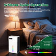 thumbnail image 2 of Hsfviop Dehumidifiers for Home, 2300ml Water Tank, Child Lock, 7 Colors Light for Bathroom Bedroom, 2 of 8
